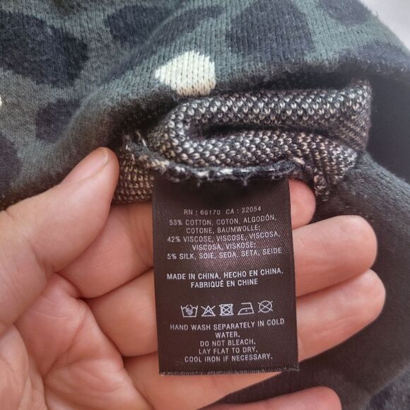 Anthropologie Field Flower Green Long Top 3/4 sleeve Size Xs - Picture 4 of 8